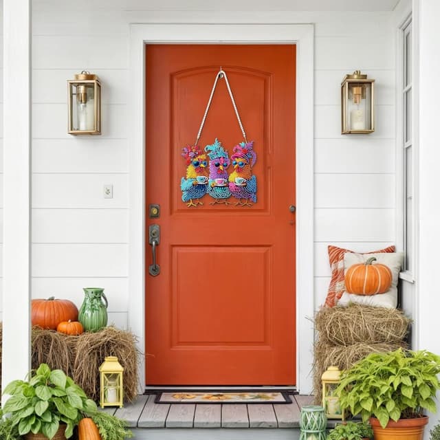 Detalle de DOMROM Huhn Diamond Art Anhänger