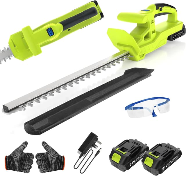 Detalle de VOERJIA 20 cordless hedge trimmer 50cm