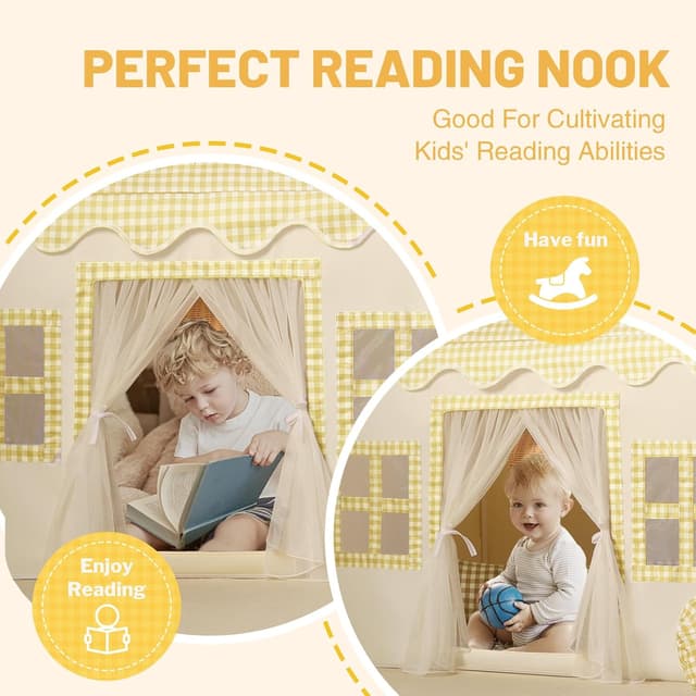 Thumbnail 5 de Wilwolfer Tienda de campaña Infantil Tipi para jugar