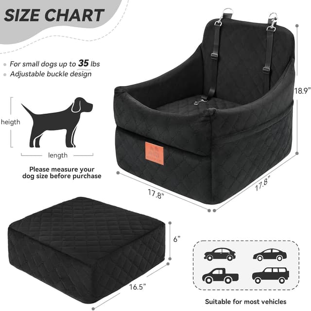 Detalle de Dog booster seat for small dogs up to 35lbs