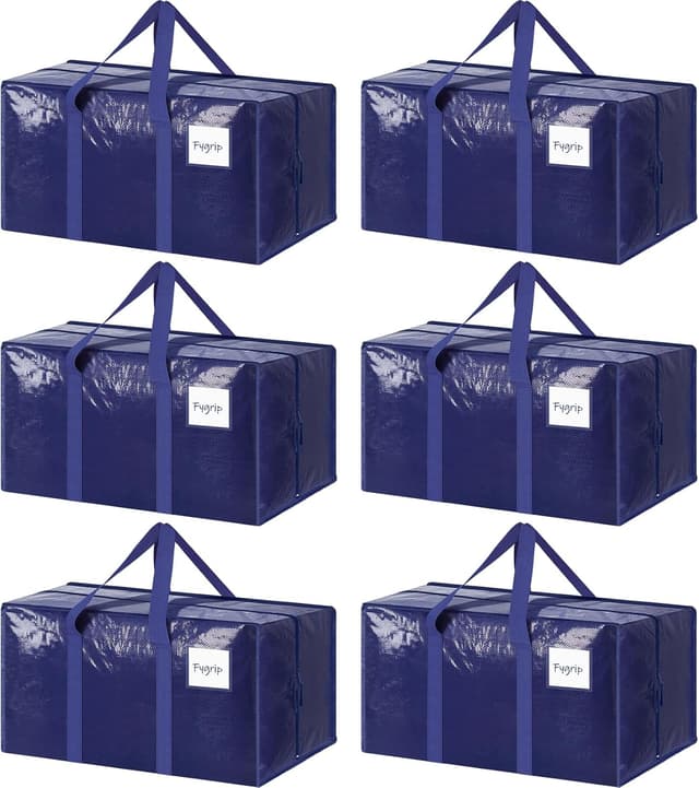 Imagen de 6 Large Moving Bags with Strong Zippers en OfertitasTOP