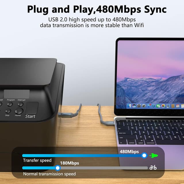 Thumbnail 5 de ANMIEL Druckerkabel 5M USB 2.0 für Drucker