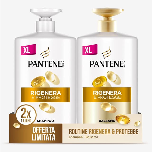 Detalle de Pantene Rigenera e Protegge Shampoo+Balsamo 2x1000 ml
