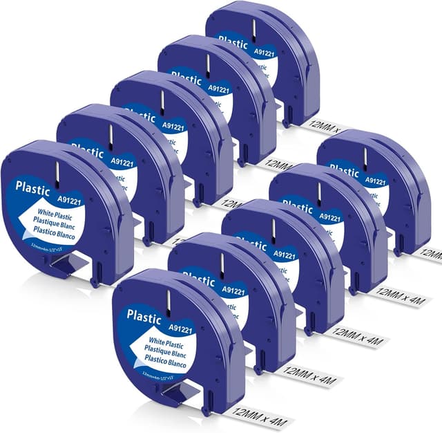 Detalle de Nastro per Etichette Aken compatibile Dymo LetraTag 12mm