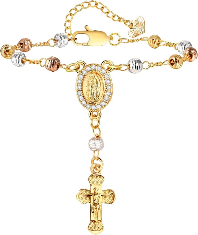 Thumbnail 6 de Gamtic bracciale rosario Vergine Maria 14K