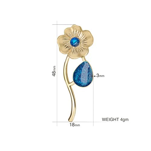 Thumbnail 1 de Dragon Porter Estilo 14 broche flor 2x5 cm 🌸