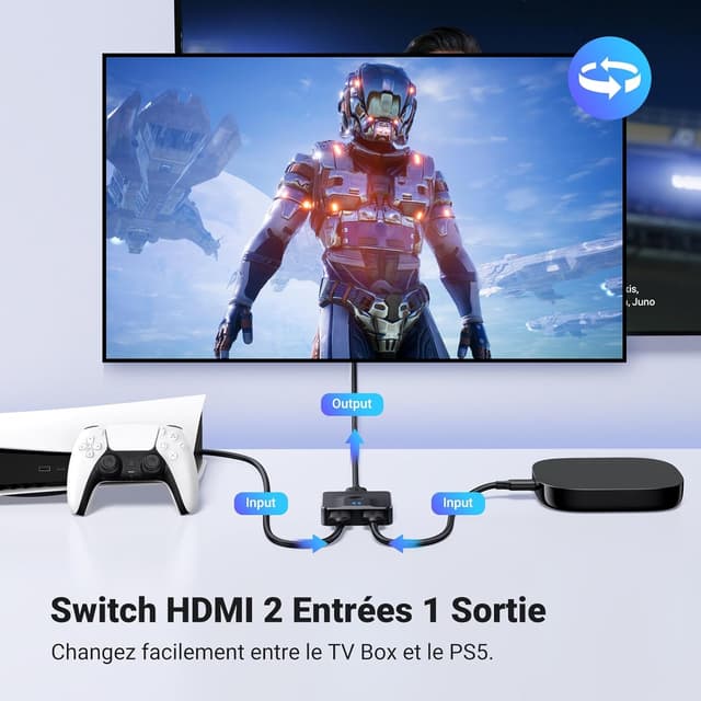 Thumbnail 1 de UGREEN Switch HDMI 4K 60 Hz 2 entrées 1 sortie