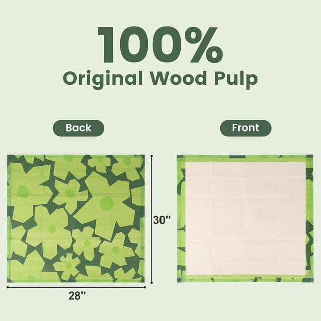 Detalle de Gardner Pet Patterned Large Puppy Pads 71x76cm (30 Pack) – super absorbent, thicker leak-proof training pads
