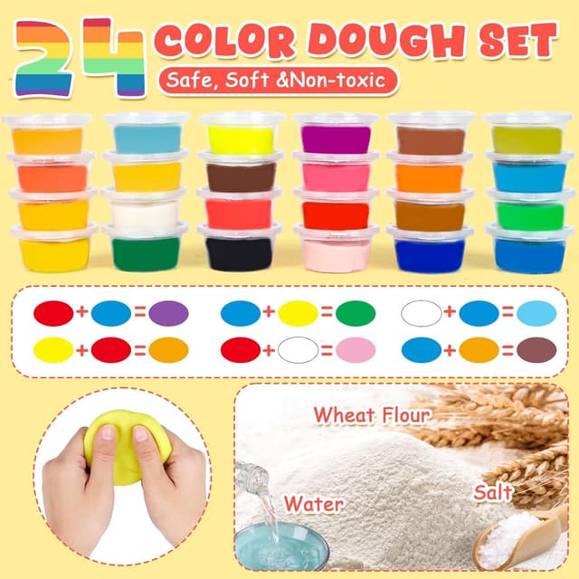 Detalle de Jovicos Dough Tools 51-piece set for kids