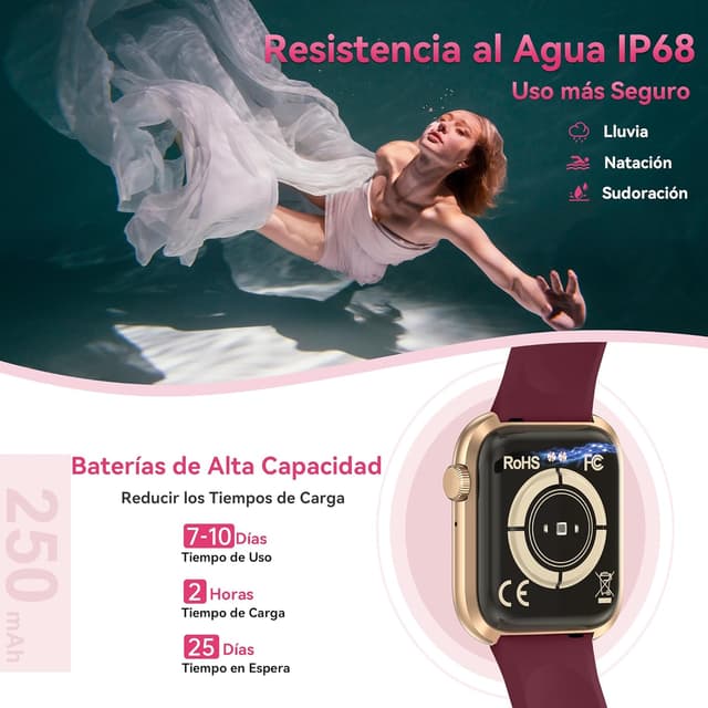 Thumbnail 6 de Smartwatch 1,83" Llamadas y 123 modos deportivos