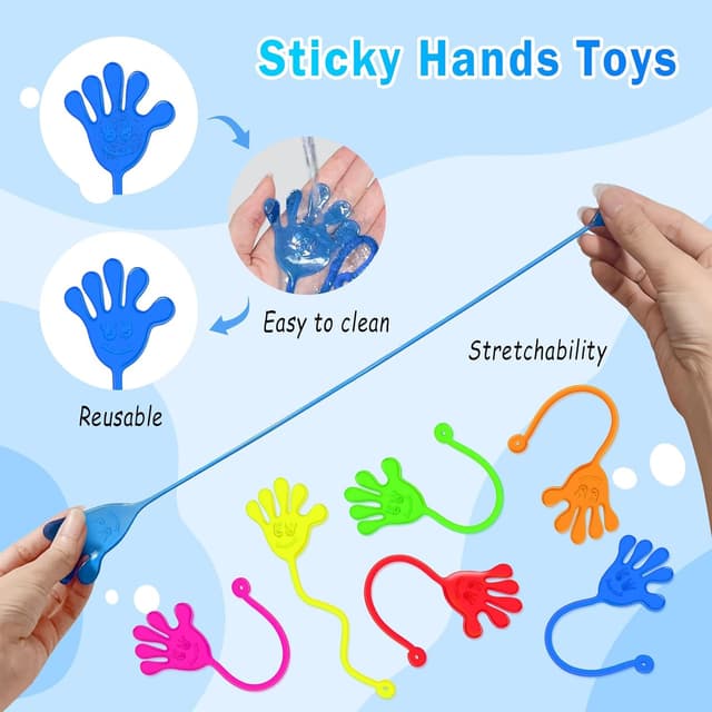 Thumbnail 6 de Sticky Hands Bulk 48 PCS Stretchy Sticky Hand Toy