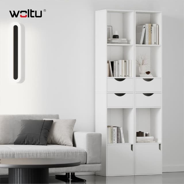 Detalle 2 de WOLTU Estantería para Libros con Cajones y Armario