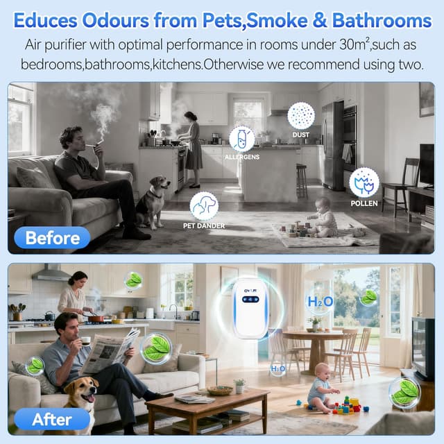 Thumbnail 4 de QWUE Air Purifier 2-pack for Bedroom 🏠