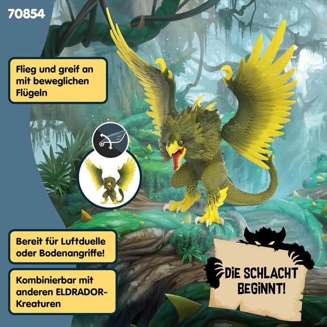 Detalle 2 de schleich Dschungelgreifvogel 70854 17 x 22 x 21 cm
