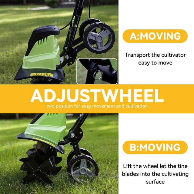 Detalle 2 de Electric garden tiller 1500W 45cm PHIWOS