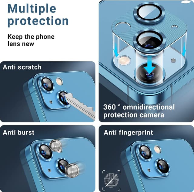 Thumbnail 4 de AFARER iPhone 13 Kameraschutz 9H, 2-teilig