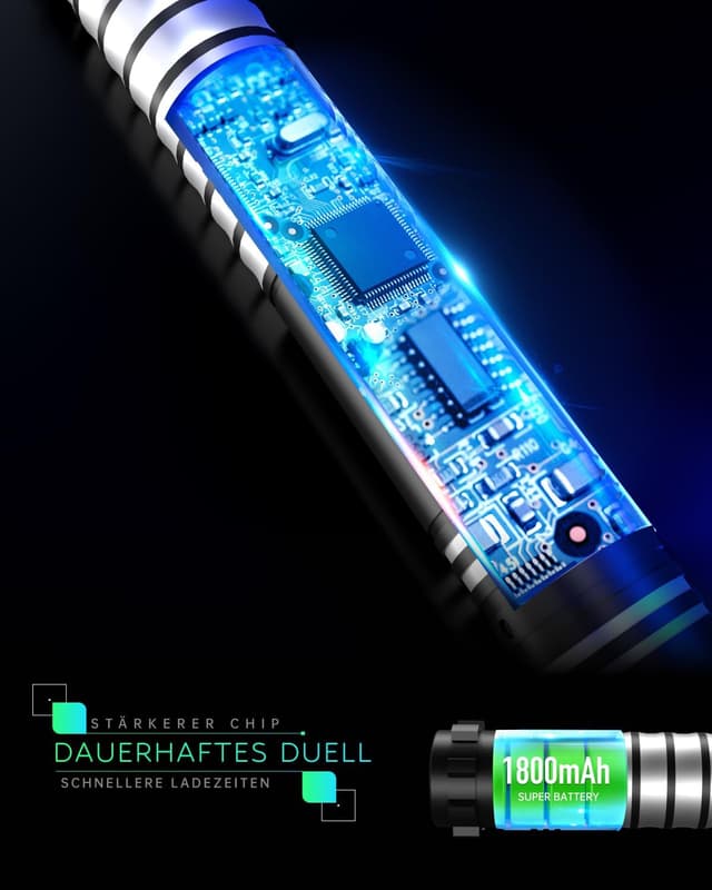 Detalle 2 de Lichtschwerter 2er Set 79 cm