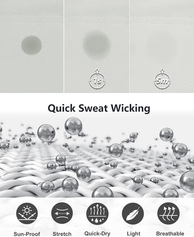 Detalle de 33,000ft Men’s 9" Dry Fit Stretch Golf Shorts with UPF 50+ and Pockets