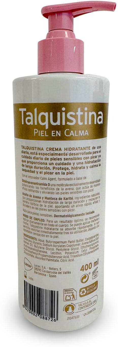 Detalle 2 de Crema idratante Talquistina 400 ml