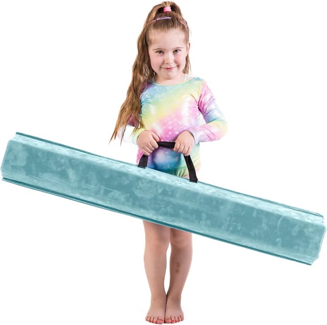 Thumbnail 6 de Gymnastics Beam For Kids (210/240/270cm) – EVA Foam Balance Beam with Faux Suede, Carry Straps & Flash Cards
