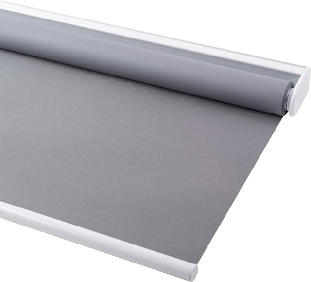 Thumbnail 6 de Sunoff Cordless Blackout Roller Shades (28" W x 72" H) — Grey, Thermal Insulated, Easy Install