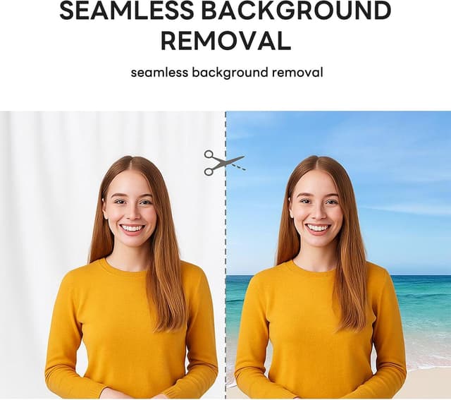 Thumbnail 5 de Heysliy White Screen Backdrop 1.5x2M