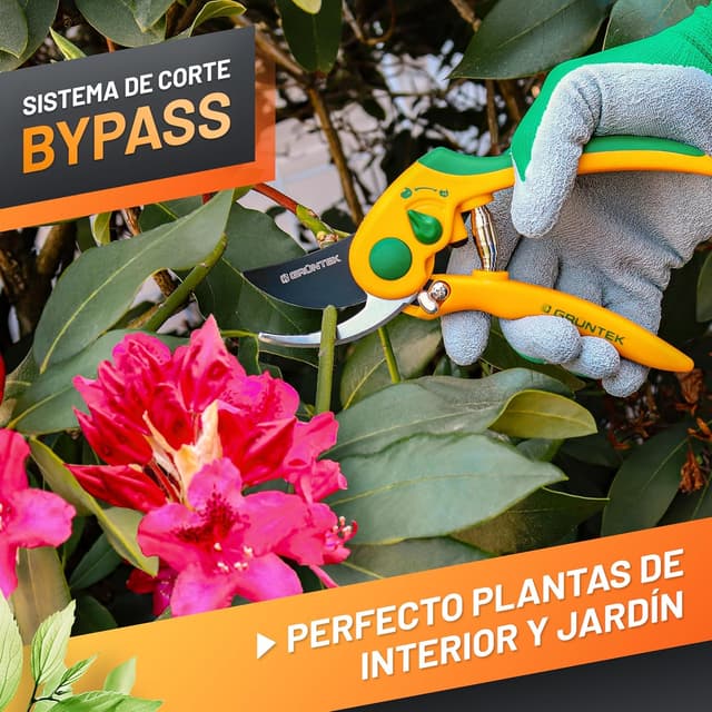 Thumbnail 6 de GRÜNTEK Tijeras de Podar Yunque FLAMINGO ✂️ Hoja 205 mm