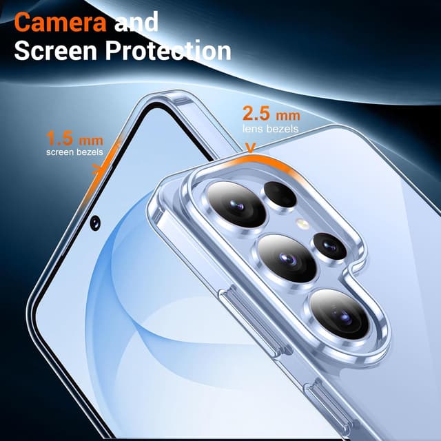 Thumbnail 6 de Temdan Designed for Samsung Galaxy S26 Ultra Slim Case with Hidden Kickstand, Military-Grade Drop Protection & Anti-Yellowing Crystal Clear Design
