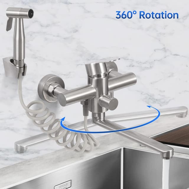 Thumbnail 2 de Wandarmatur Küche 23 cm mit Spritzpistole