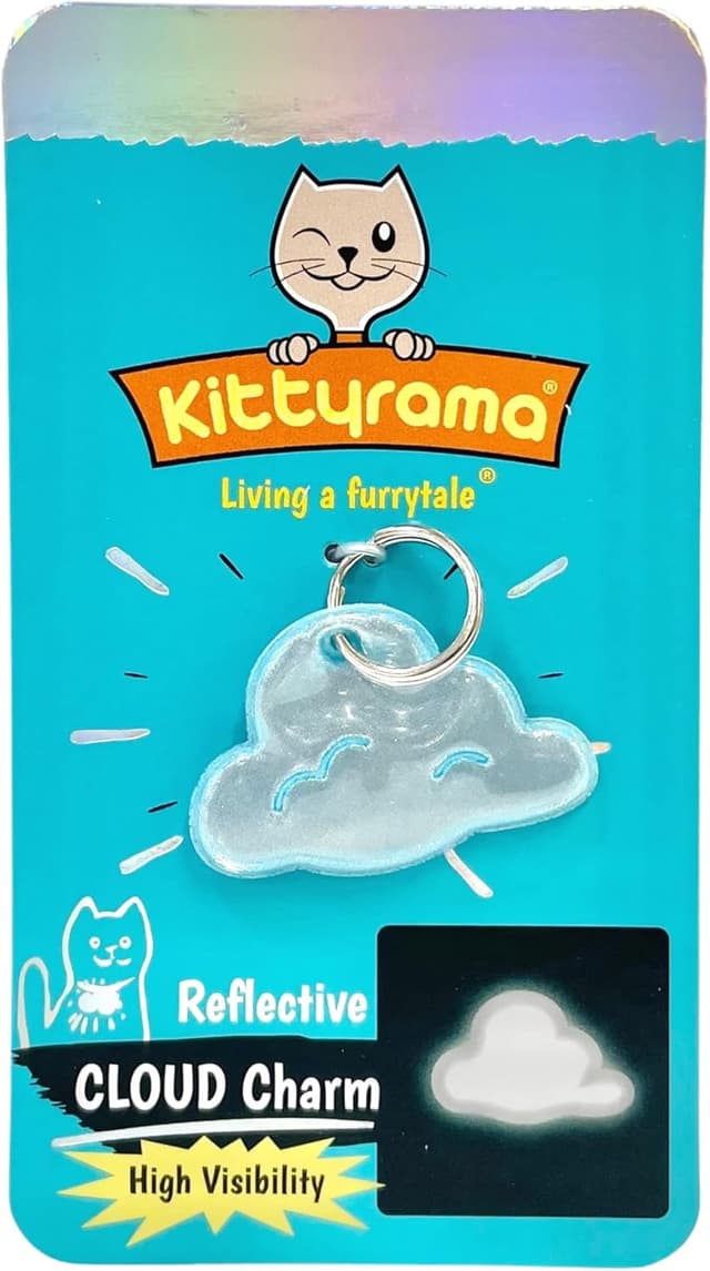 Detalle de Kittyrama Reflective Charm safety tag