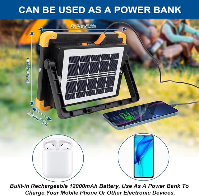 Detalle 2 de ErayLife 100W Rechargeable Work Light