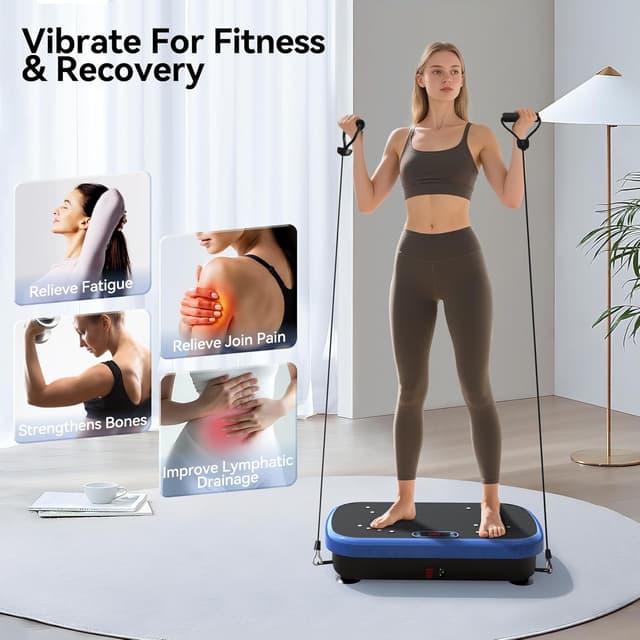 Thumbnail 2 de Vibration Plate Exercise Machine 180-Speed Whole Body Vibration Platform