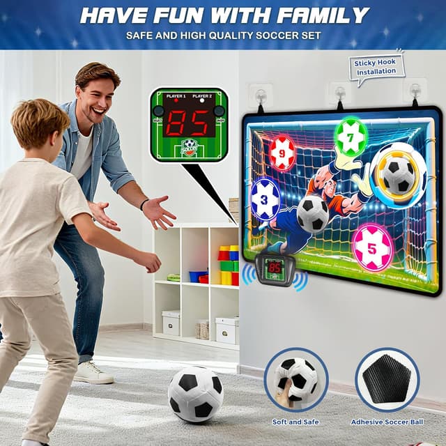 Thumbnail 4 de Electronic scoring football toy set 2 modes