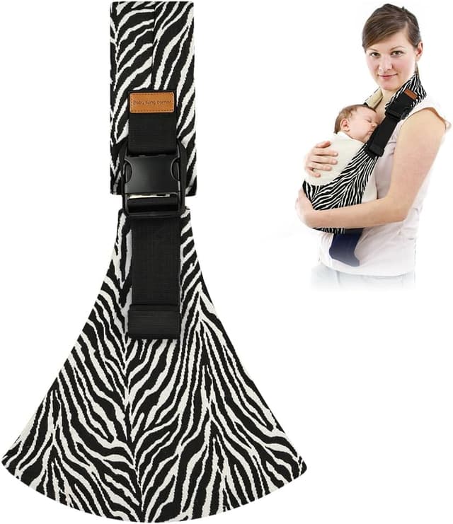 Detalle de AOOWU adjustable baby sling carrier (newborn to toddler) with shoulder strap