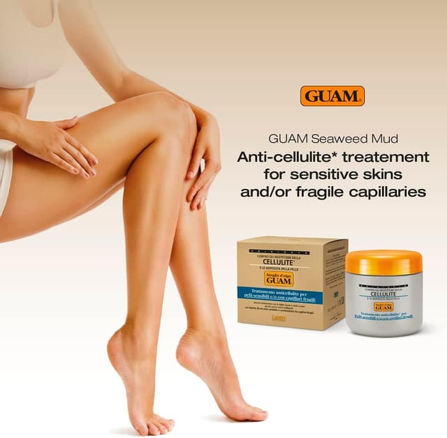 Detalle de Guam Fanghi d’Alga per Pelli Sensibili e Capillari Fragili (anticellulite)