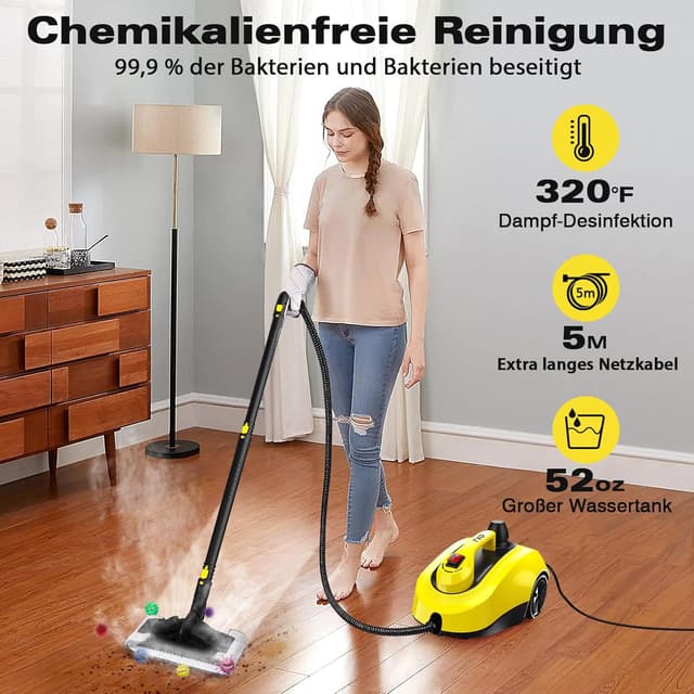 Detalle 2 de TVD Dampfreiniger 1300 g Wassertank