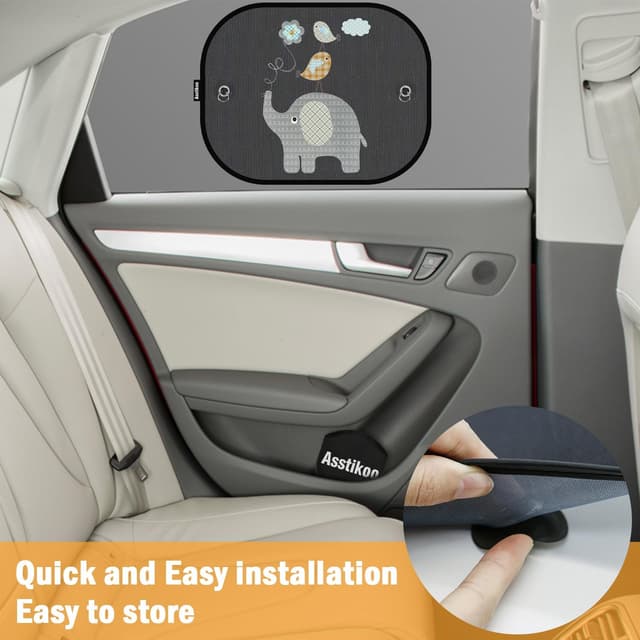 Thumbnail 6 de Asstikoo Car Window Shades 45x35.5cm