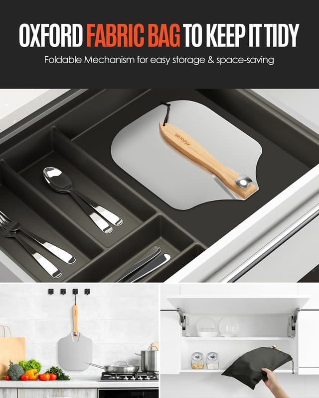 Detalle 2 de Mooues Pizza Peel 12x25 Aluminum