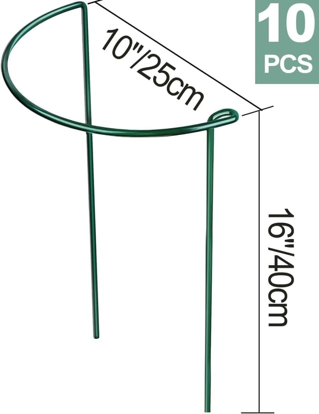 Thumbnail 2 de 10Pcs 10" x 16" Plant Support Stakes 25×40cm