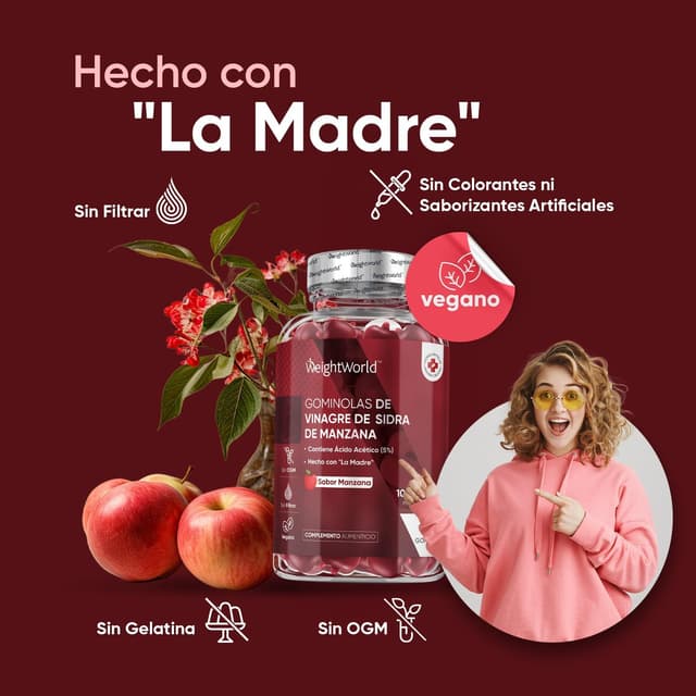 Thumbnail 2 de Gominolas Keto de Vinagre de Manzana con Vitaminas 🍏