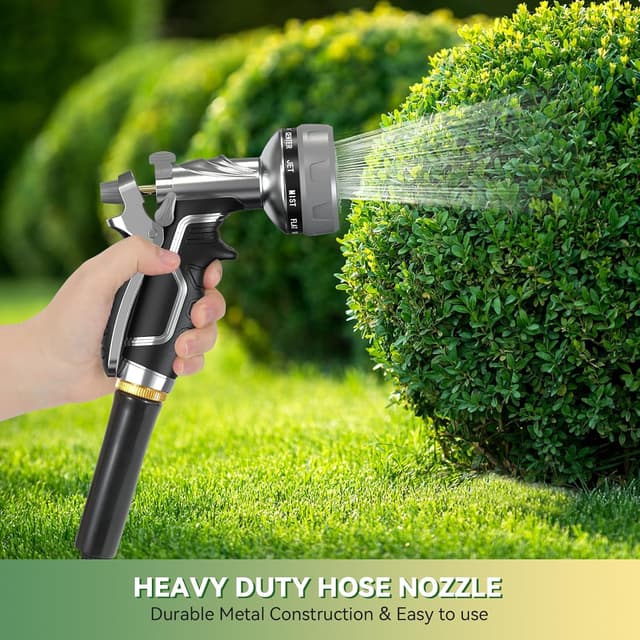 Thumbnail 5 de Heavy-Duty Metal Hose Pipe Spray Gun 8