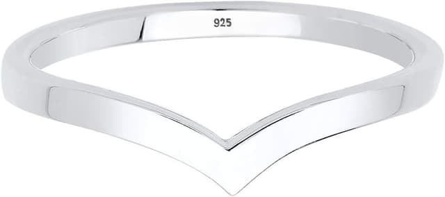 Detalle 2 de Elli Ring V-Form Stacking 925 Sterling Silber 💍