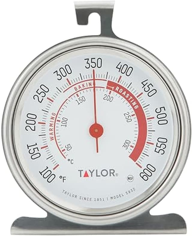 Detalle de Taylor Precision Products Large Dial Thermometer (Silver) — Extra-Large Oven Dial