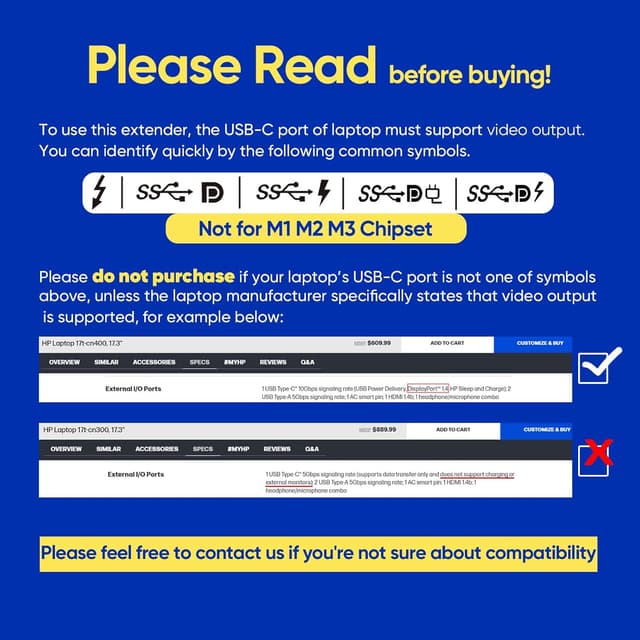 Detalle 2 de LXU Laptop Screen Extender (15.6" FHD 1080P IPS) Triple-Screen Portable Monitor for Laptops (12–17.3"), Plug & Play