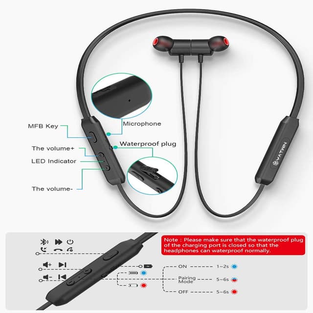 Thumbnail 2 de YATWIN Bluetooth Kopfhörer Sport In Ear