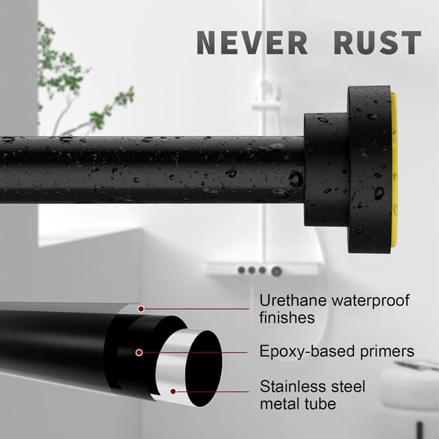 Thumbnail 3 de Thestoa Shower Rod 43-78 in