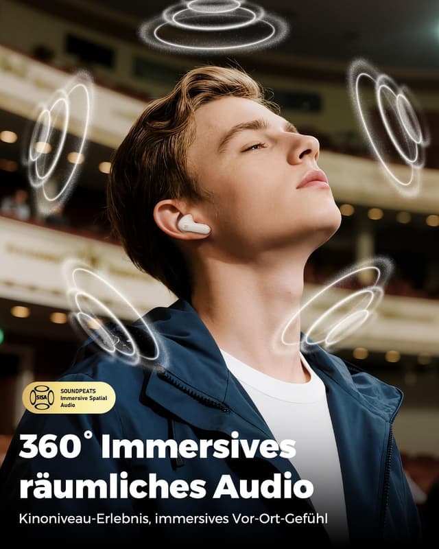 Detalle 2 de SoundPEATS Q3 Pro In Ear Kopfhörer 42H Spielzeit