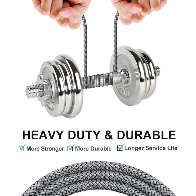 Detalle de CLEEFUN 6m (20ft) USB-A to USB-C extra-long cable with fast charging support