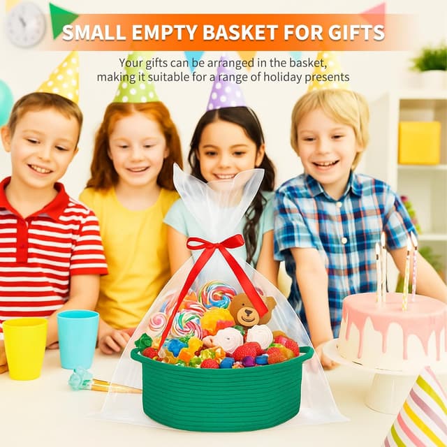 Detalle de Powerking woven basket storage cube 30.48 cm