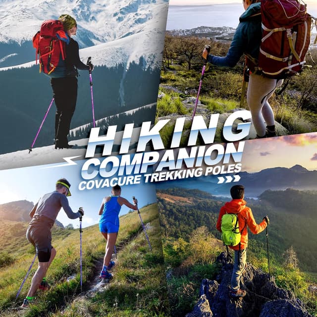 Detalle 2 de COVACURE Walking Poles 2 Pack 120 cm